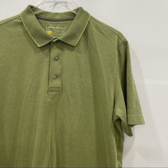 Eddie Bauer Travex Polo Shirt Green Short Sleeve L - Picture 2 of 9